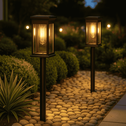 Lampade Solari da Giardino LED Bianco Caldo Esterno