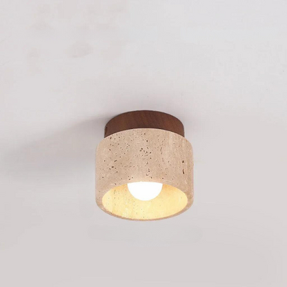 ÉclatPierre LED Recessed Wall Light in Natural Travertine 7