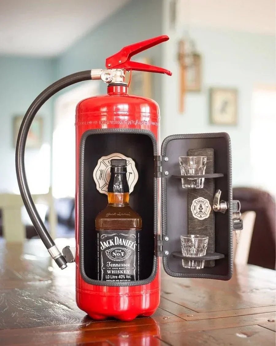 Hidden Bar Fire Extinguisher Design — Secret Bottle Holder 3