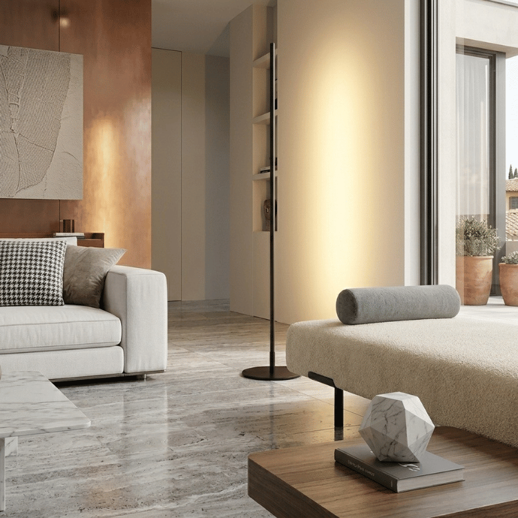 Design Vloerlamp FlorGlow - Dimbaar in LED Metaal