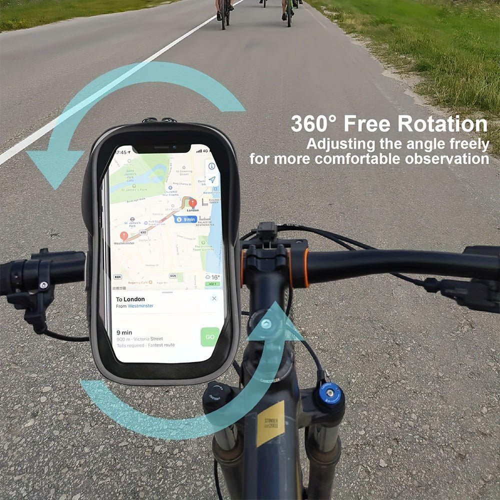 Porta Telefono Impermeabile per Bici e Moto con Rotazione 360°
