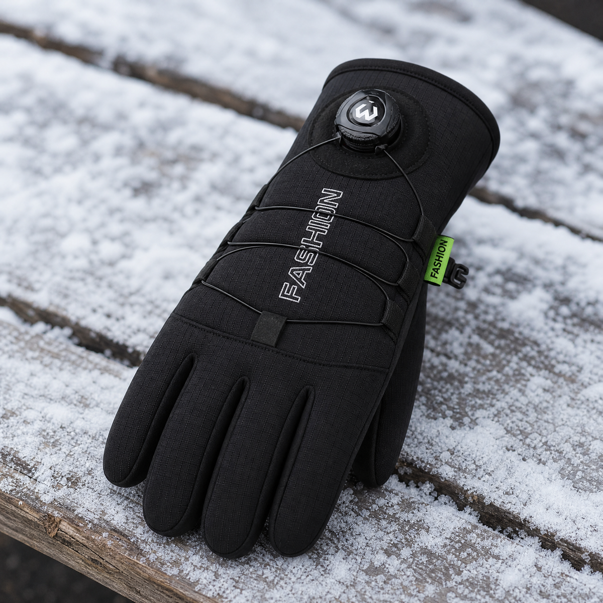 Full-Finger Winter Cycling Gloves — Rotary Closure & Silicone Grip 5