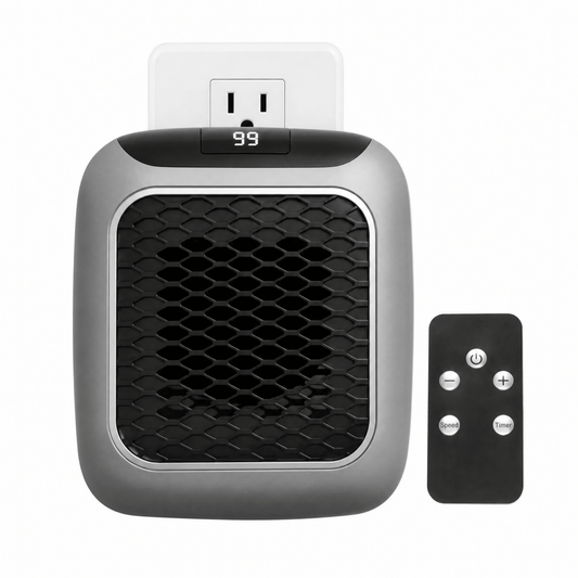 Wall-Mounted Mini Space Heater 800W — Remote Control LCD Display 1