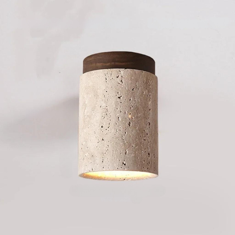 ÉclatPierre LED Recessed Wall Light in Natural Travertine 8