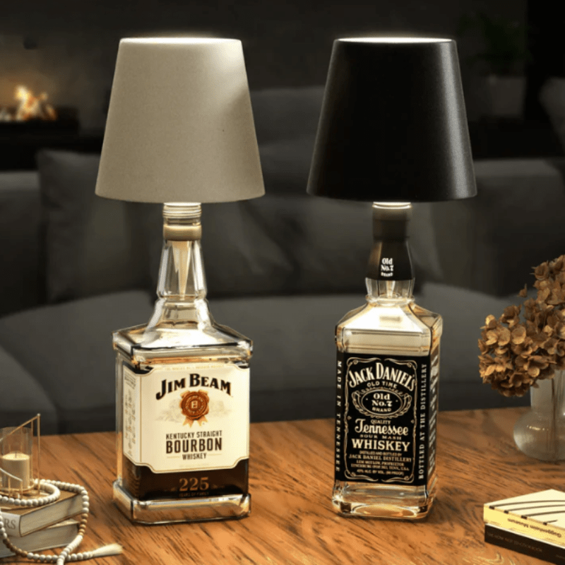 Wireless Bottle Table Lamp LED Rechargeable — 9 Colors 10