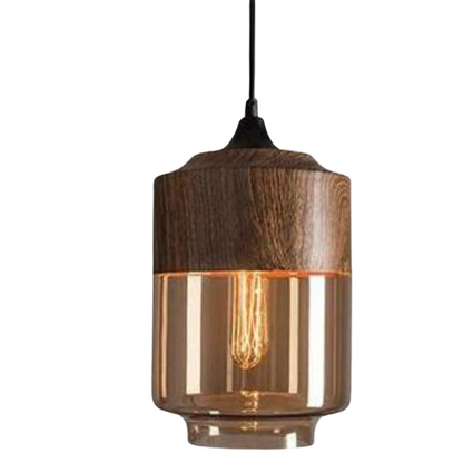 Scandinavian Wooden Pendant Light — Warm Nordic Glow E27 3