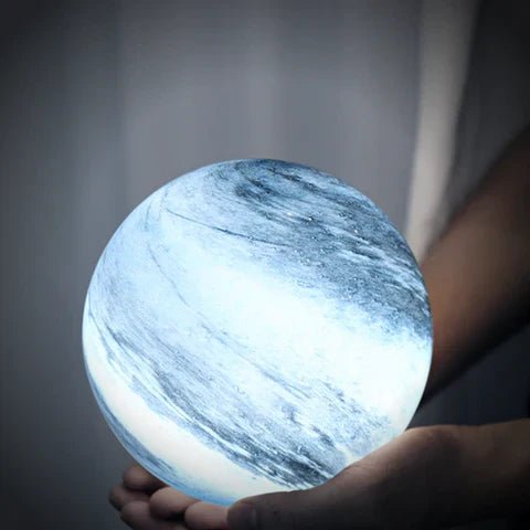 Lampada Luna in Vetro 16 Colori con Telecomando