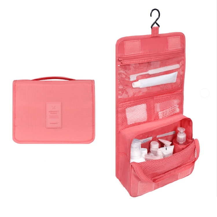 Waterproof Travel Cosmetic Bag with Hook — Beauty Organizer 14