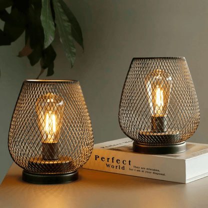 Portable Wireless LED Table Lamp — Warm Light Metal Design 1