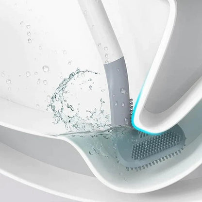 HygieneSwipe Flexible Toilet Brush — Flat Head & Wall Holder 7