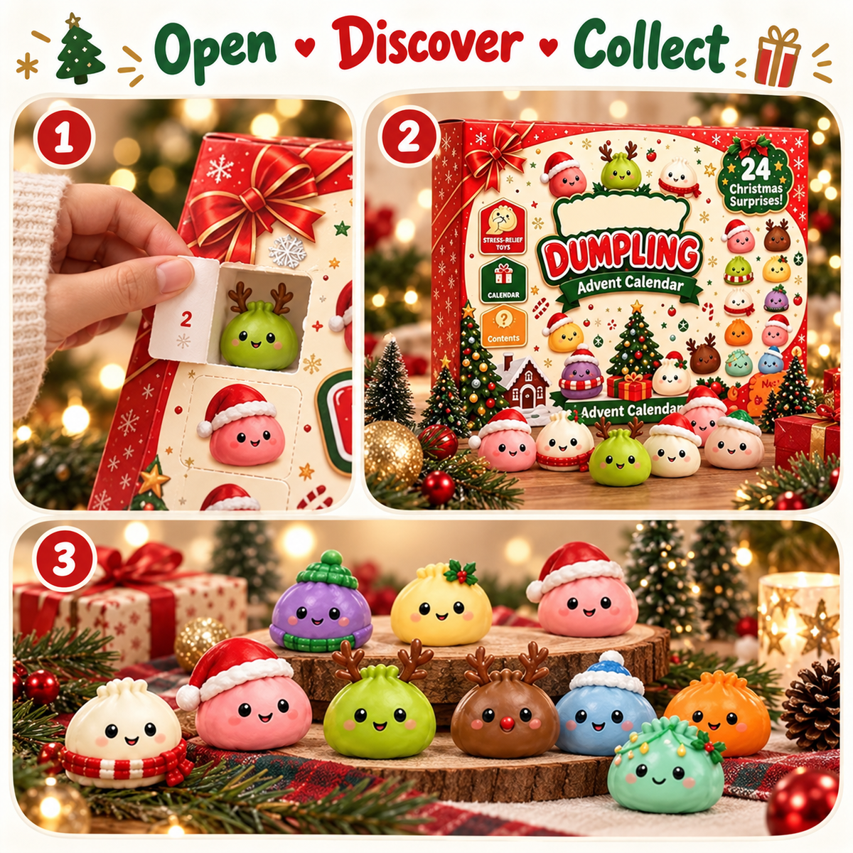 24-Day Squishy Advent Calendar — Christmas Surprise Toys 3