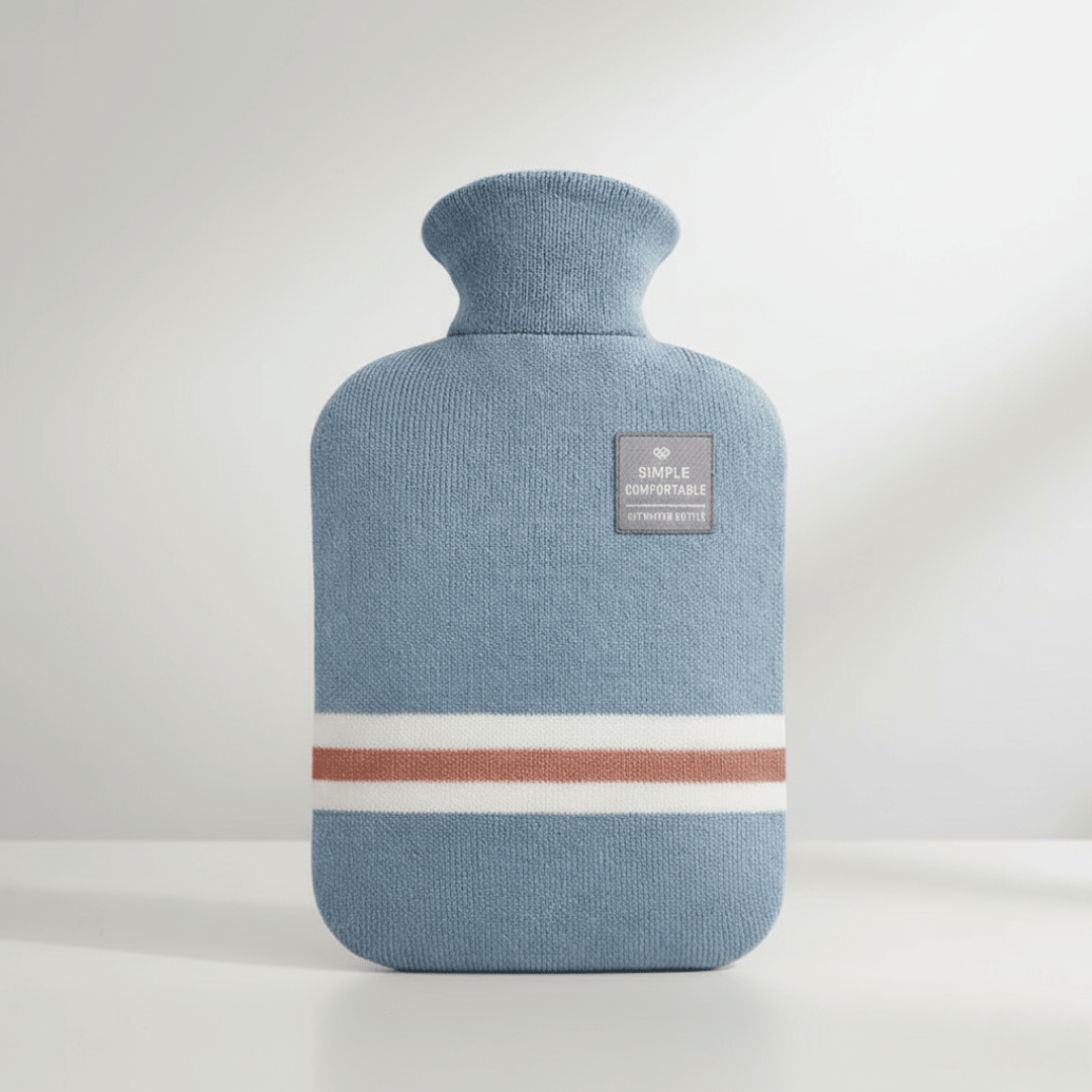 Borsa dell'Acqua Calda XL 2L con Fodera in Maglia — Calore Duraturo
