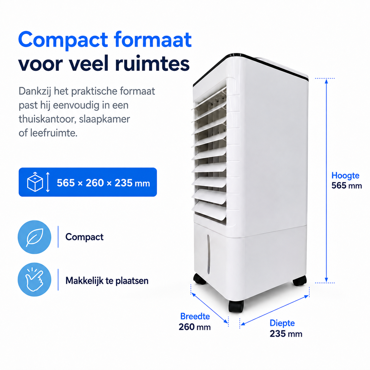 Portable Windowless Air Cooler 3-in-1 — No Hose Home & Office 12