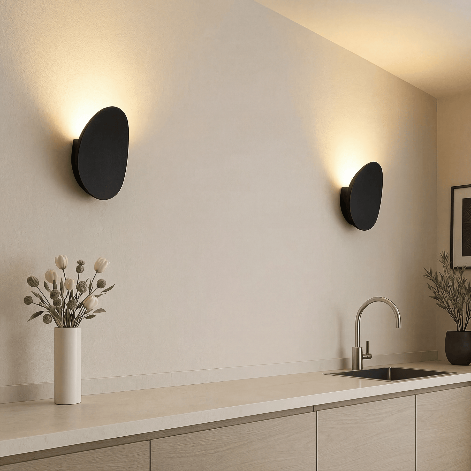 LED Wall Lamp Warm Indirect Light Minimalist — Set of 4 1