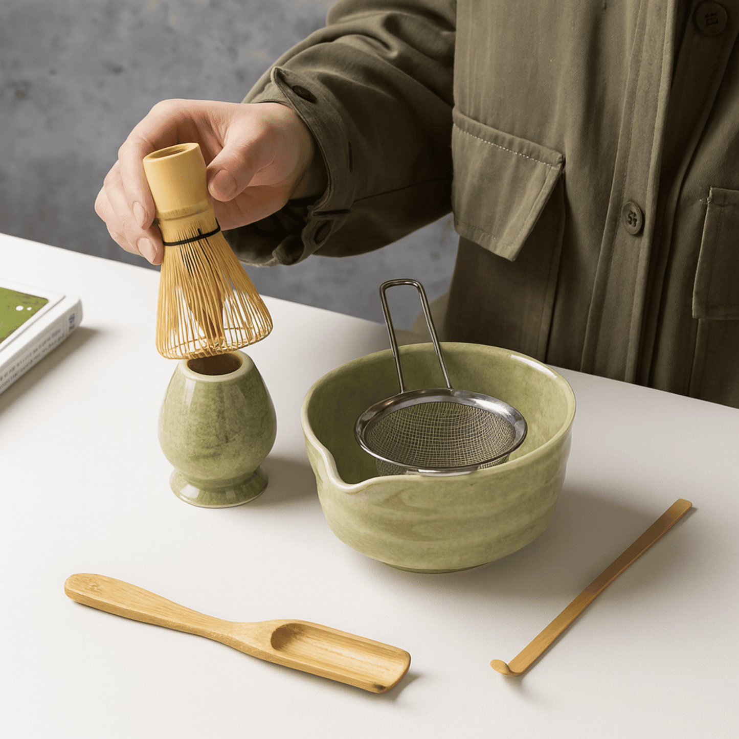 Set da Tè Matcha Tradizionale Giapponese 6 Pezzi