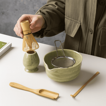 Set da Tè Matcha Tradizionale Giapponese 6 Pezzi