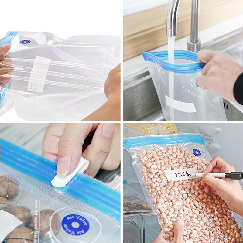 FreshGuard Reusable Vacuum Storage Bags — 10 Pack Food Saver 4