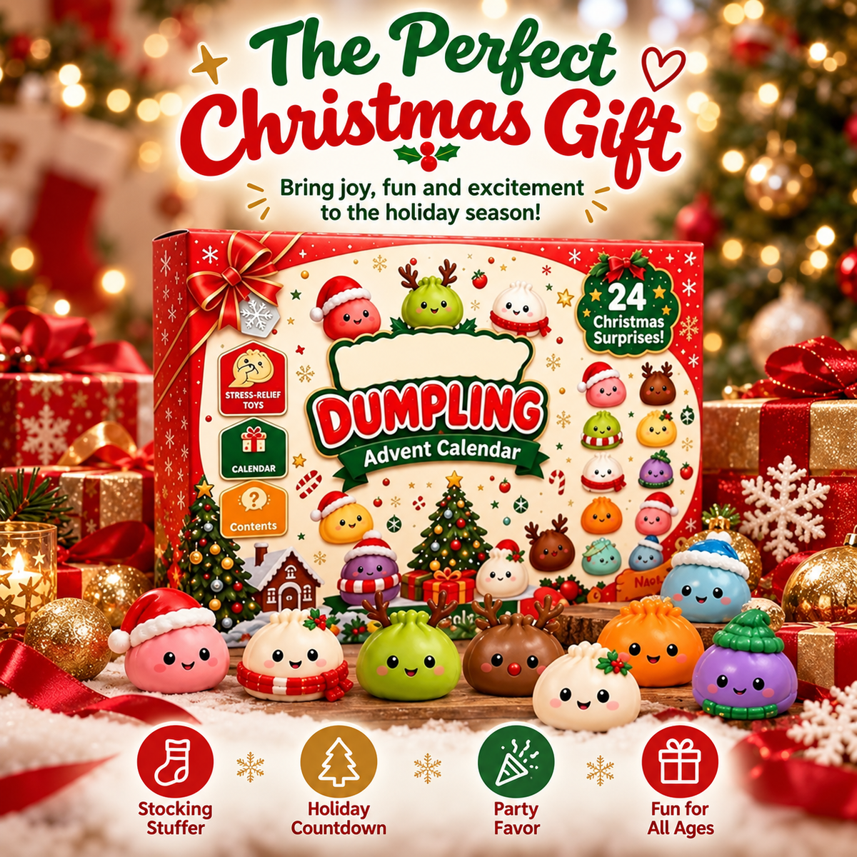 24-Day Squishy Advent Calendar — Christmas Surprise Toys 4