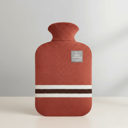 Borsa dell'Acqua Calda XL 2L con Fodera in Maglia — Calore Duraturo