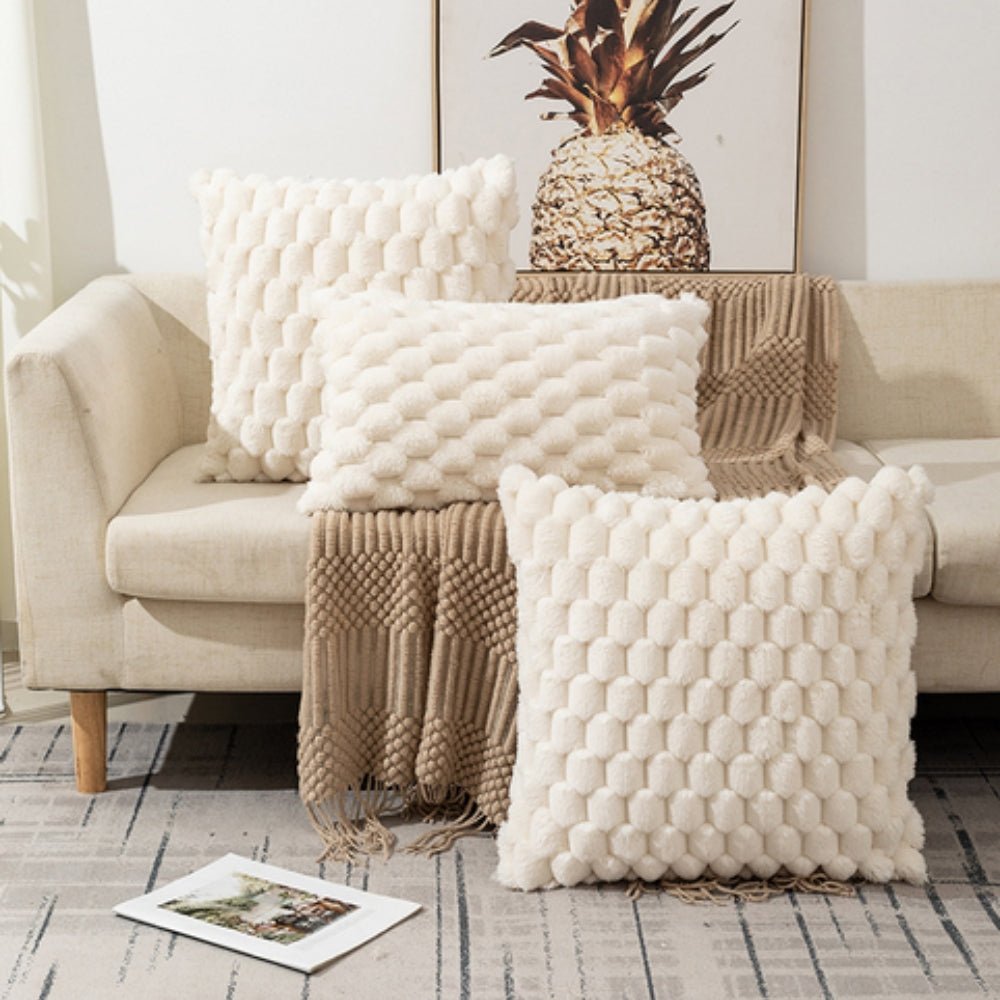 3D Texture Soft Cushion Cover — Decorative Sofa & Bed Pillow 4