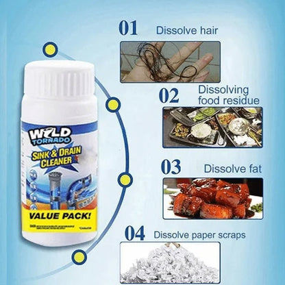 Detergente Polvere per Scarichi e Tubature Anti-Odore