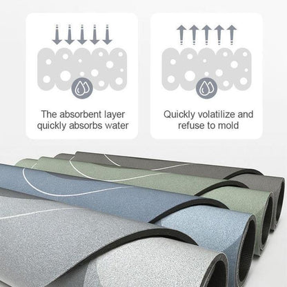 AquaComfort Quick-Dry Bath Mat — Super Absorbent Microfiber 4