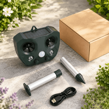 GardenSonic - Repellente Solare ad Ultrasuoni con Sensore PIR