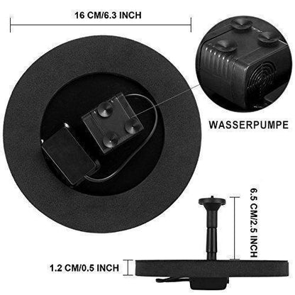Solar Fountain Pump — 4 Nozzles, Built-in Battery, Garden Pond 10