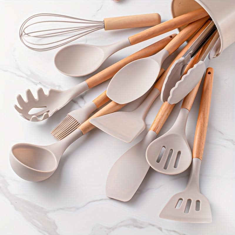 12-Piece Silicone Kitchen Utensil Set — Heat Resistant BPA Free 1
