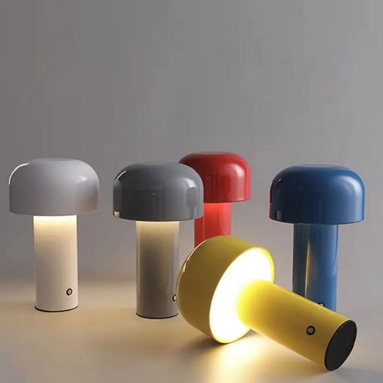 Mushroom Table Lamp LED Wireless — Dimmable USB-C Ambient Light 1