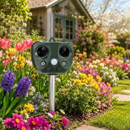 GardenSonic - Repellente Solare ad Ultrasuoni con Sensore PIR