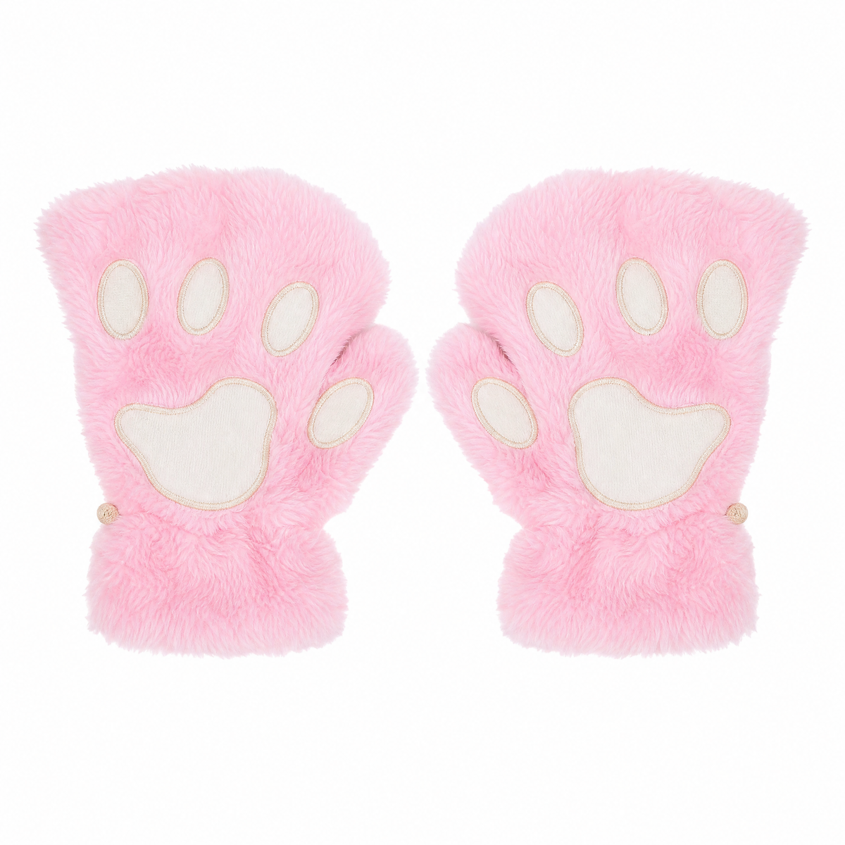 Cat Paw Plush Fingerless Gloves — One Size Fits All 9