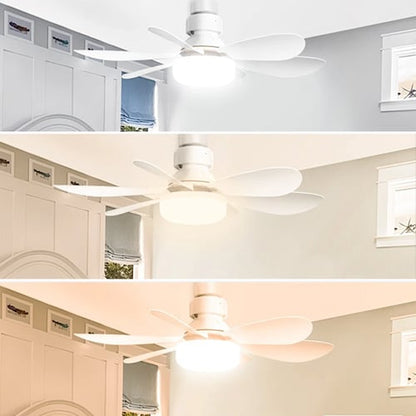 2-in-1 Ceiling Fan with Light — Instant Socket Installation 3