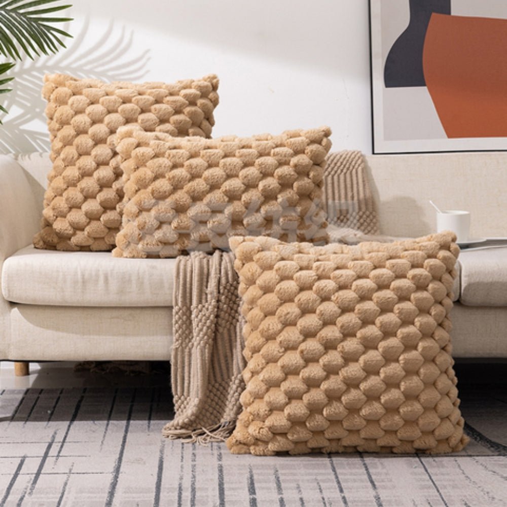 3D Texture Soft Cushion Cover — Decorative Sofa & Bed Pillow 5