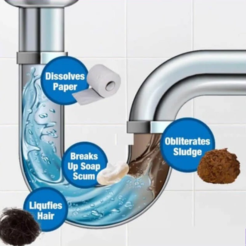 Detergente Polvere per Scarichi e Tubature Anti-Odore
