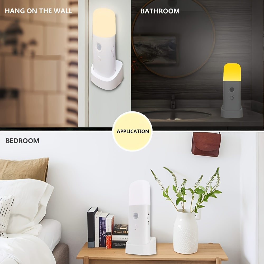 LED Night Light with Motion Sensor — USB Rechargeable 2000mAh 9