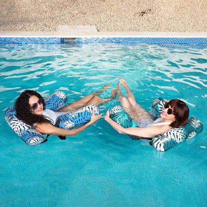Inflatable Pool Lounge — Tropical Leaf Float for Adults 6