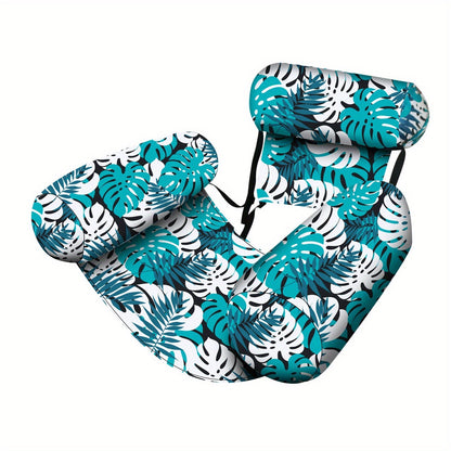 Inflatable Pool Lounge — Tropical Leaf Float for Adults 14