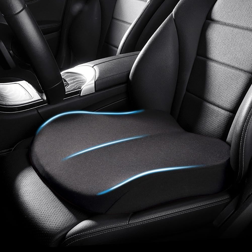 Car Booster Seat Cushion Memory Foam — Ergonomic Support +7.6 cm 2