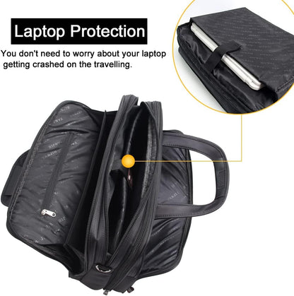 Men's Canvas Laptop Bag — Padded Business Tote M/L/XL 5