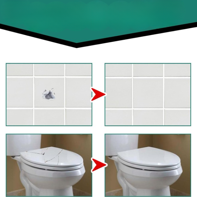 Tile Repair Paste — Cracks, Chips & Grout Quick Fix Kit 4
