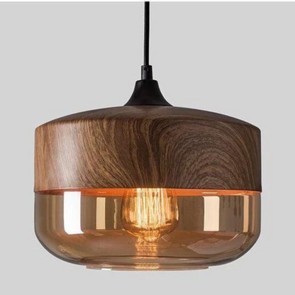 Scandinavian Wooden Pendant Light — Warm Nordic Glow E27 14