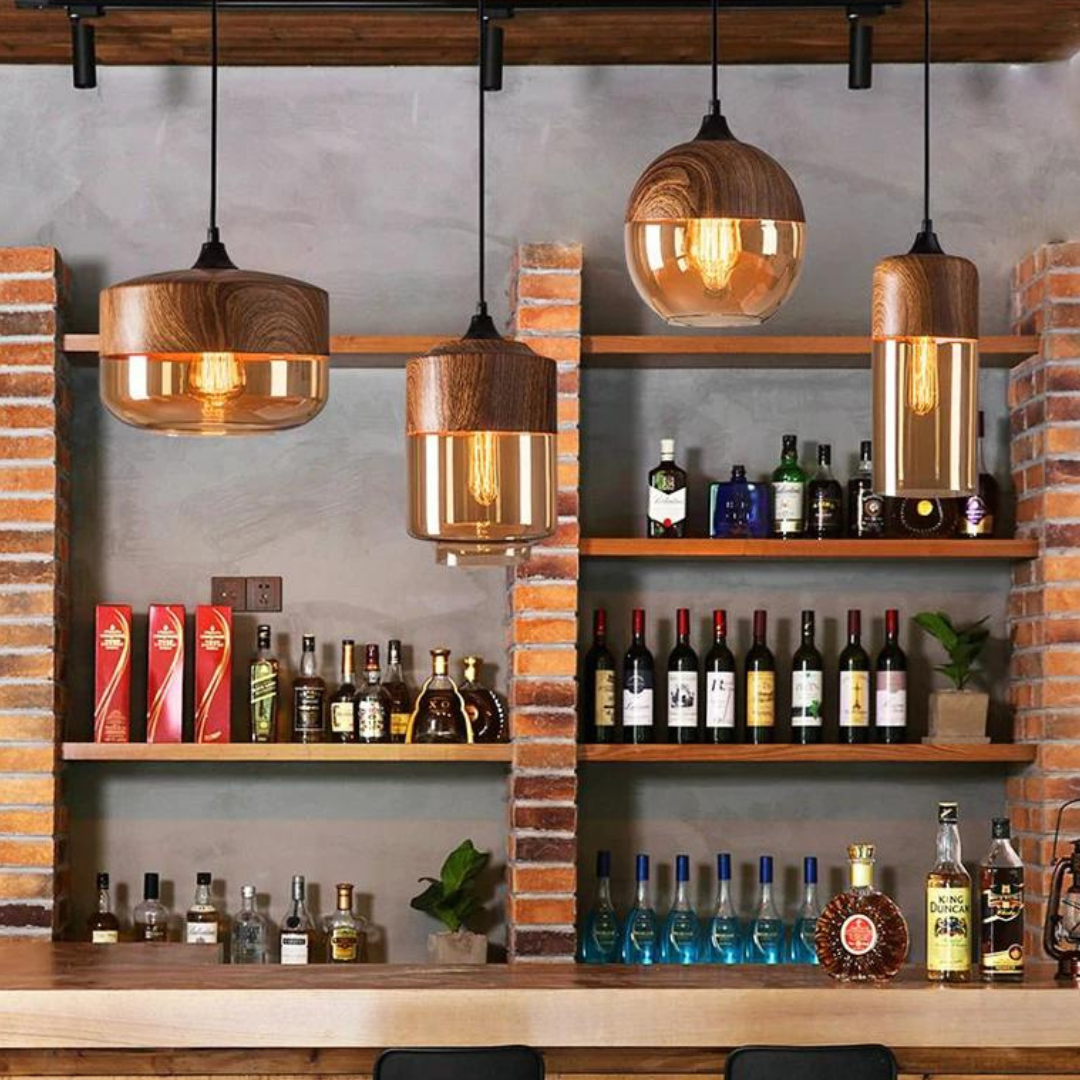 Scandinavian Wooden Pendant Light — Warm Nordic Glow E27 10