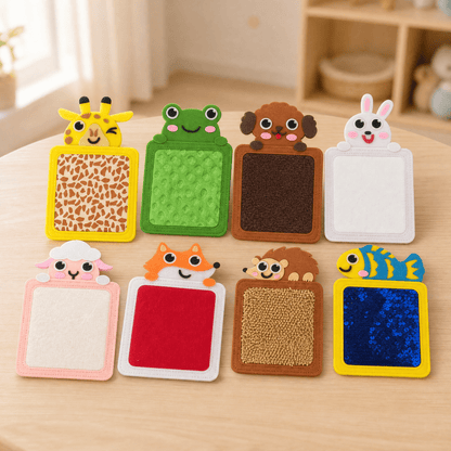 Animal Sensory Texture Mats for Kids — 8-Piece Set CE Certified 1