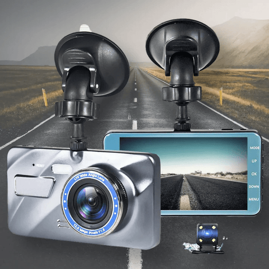 Dash Cam Dual 1080p Anteriore e Posteriore 4 Pollici IPS 170°