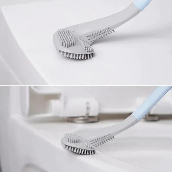 HygieneSwipe Flexible Toilet Brush — Flat Head & Wall Holder 10