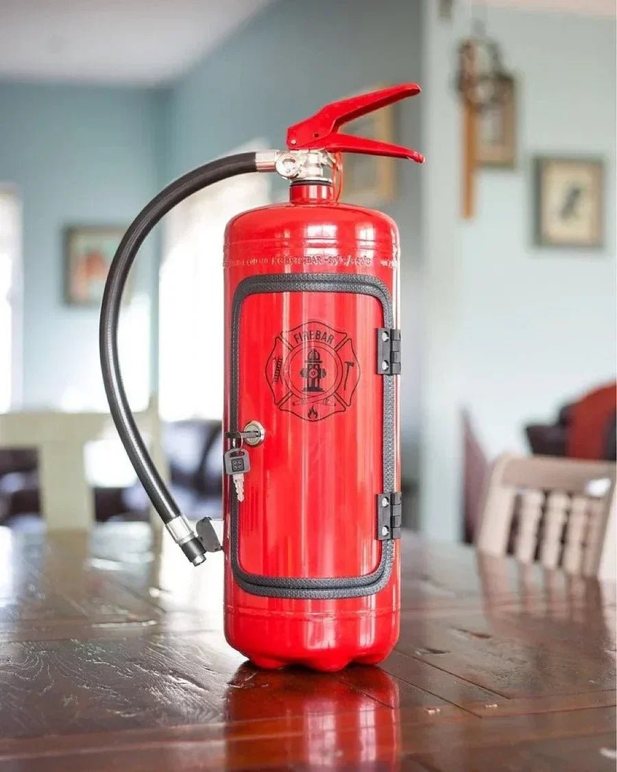 Hidden Bar Fire Extinguisher Design — Secret Bottle Holder 7