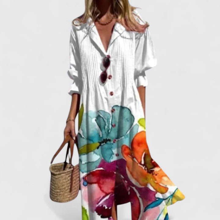 Vestito Boho Elegante da Donna Fantasia Colorata
