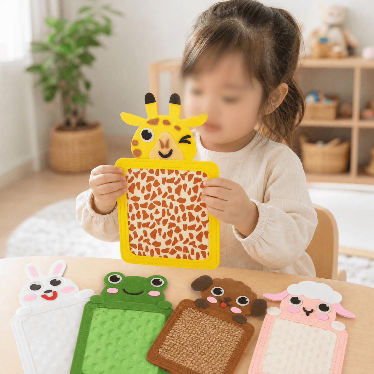 Animal Sensory Texture Mats for Kids — 8-Piece Set CE Certified 3
