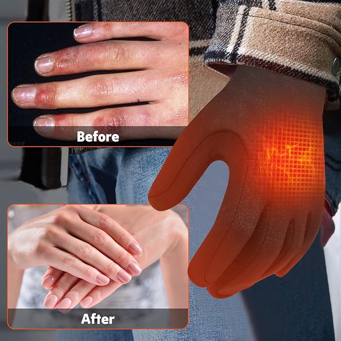 Rechargeable Heated Winter Gloves — 3 Heat Settings 6H Battery 3